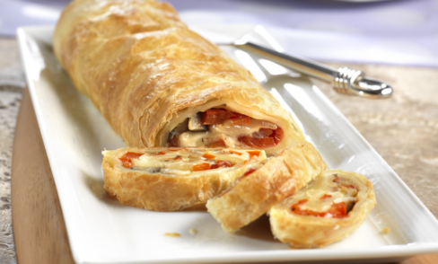 Vegetable Cheese Strudel