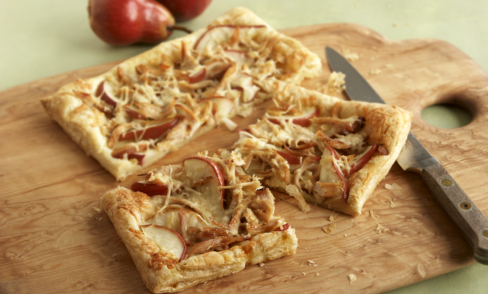 Chicken, Asiago & Pear Tart