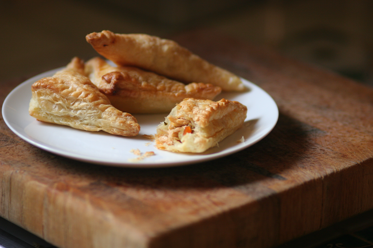 Empanadas de Pollo (Chicken Turnovers) Puff Pastry