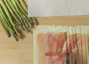 The making of Puff Pastry Asparagus Spirals