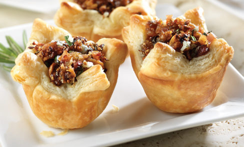 Honeyed Fig, Pancetta and Blue Cheese Tartlets